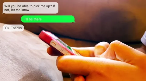 Texting Using Smartphone 4K Stock Footage 53039327