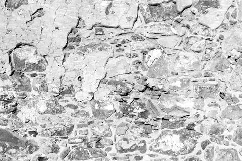 Textre of old stone brick wall. Stock Photos