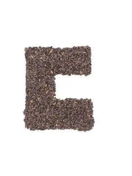 Textual elements from basil seed benefits article page 64 digital image Stock Photos