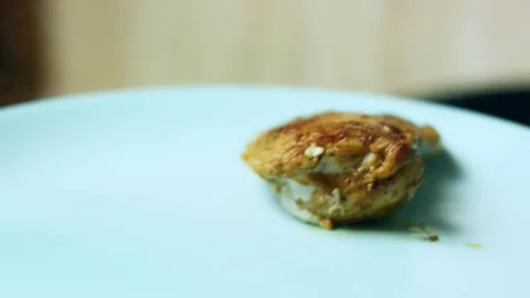 Textural stack of toasted tortilla wedges ready to serve in tabletop, 4K Stock Footage 341104697