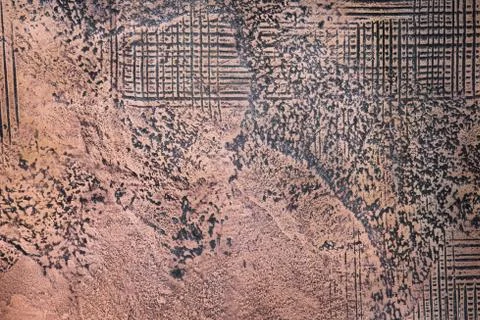 Texture abstract background decorative rough uneven plaster or concrete wall Stock Photos