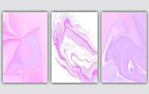 Texture abstract background for design in pink purple colors, collection set Stock Illustration