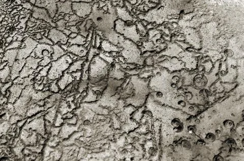 Texture abstract closeup background concrete surface with grooves, furrows, and Stock Photos