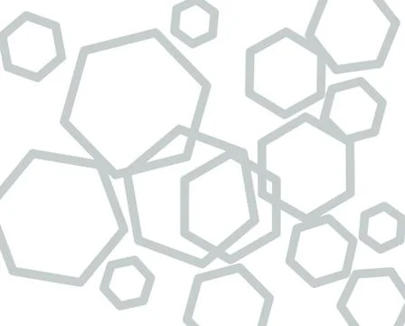 Texture abstract gray hexagon geometric seamless pattern background. Stock Illustration