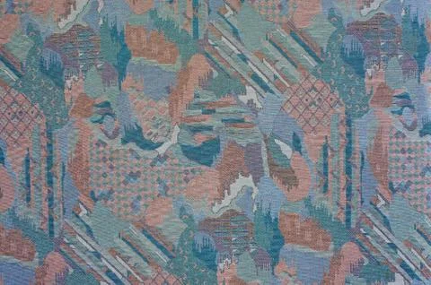 Texture abstract patterned upholstery fabric of dark purple tones 스톡 사진