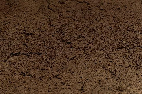 Texture abstract of rubber mat with continuous pattern. Brown rubber textur.. Stock Photos