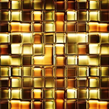 Texture abstract squares yellow Stock Illustration