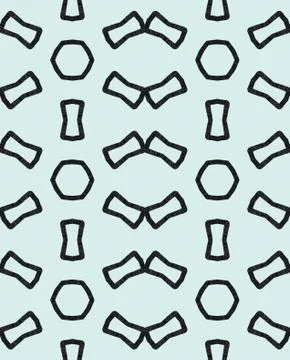 Texture abstract techno brushes on blue background geometric seamless pattern. Illustrazione stock