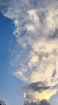Texture abstract white clouds in the beautiful blue sky Stock Photos