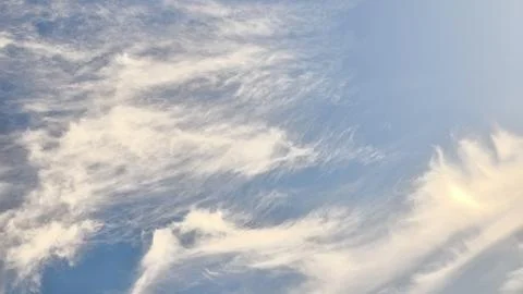 Texture abstract white clouds in the beautiful blue sky Stock Photos