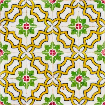 Texture of ancient ceramic tiles Stock Photos