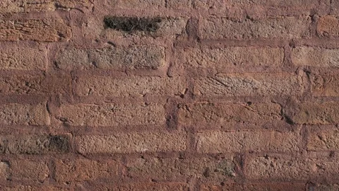 Texture of ancient handmade brick wall 動画素材 146771726