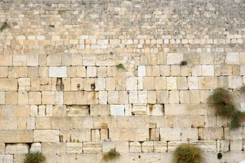 Texture of the ancient stone wall of the ancient city Foto stock