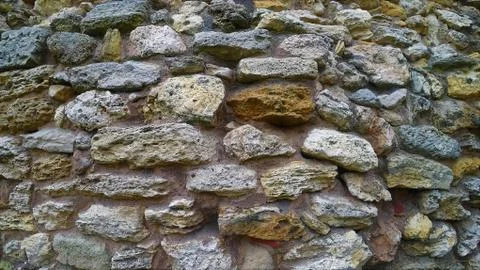 Texture of ancient stone wall Stock Photos