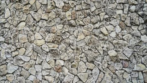 Texture and background for the material. Unique texture pattern of stone deco Stock Photos