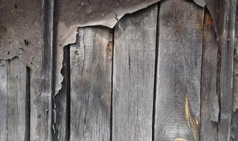 Texture and background of old and wooden board Stock Photos
