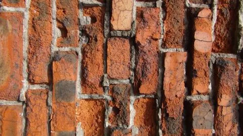Texture and background of old and red bricks wall 写真素材