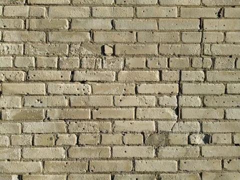 Texture and background of old and white bricks wall Stock Photos