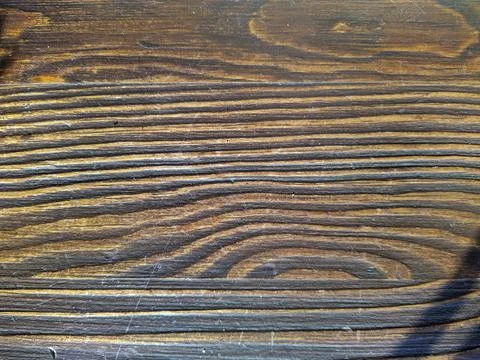 Texture and background of old and brown wooden board top view Stock Photos