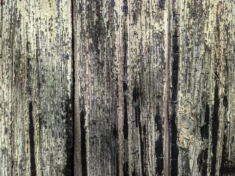 Texture and background of old and burned wooden boards Stock Photos