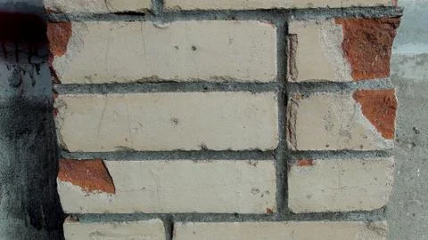 Texture and background of old bricks wall Foto stock