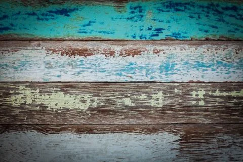 Texture and background of old log with peeled color Stock Photos