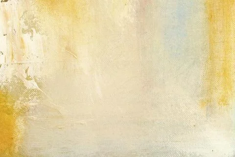Texture and background painted on canvas, yellow and milky tones Illustration