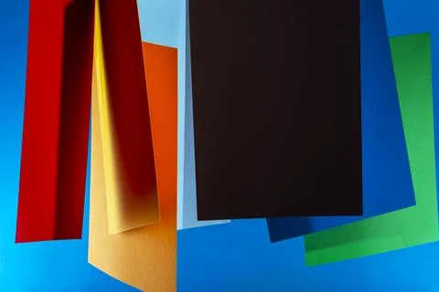 Texture and background from sheets of colored paper. Foto stock