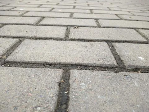 Texture and background of the tiled sidewalk Stock Photos