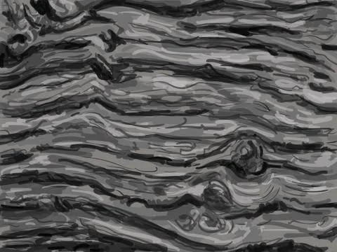 Texture and pattern of bark Stock Illustration