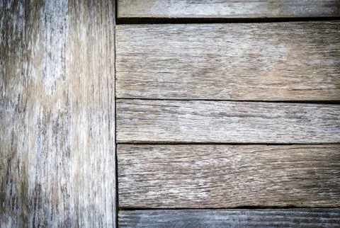 Texture and pattern of old wooden Foto stock