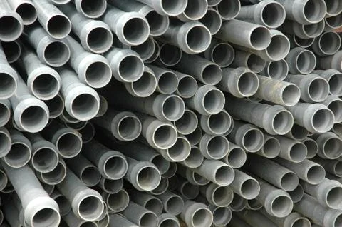 Texture and pattern of plastic pipe Stock Photos