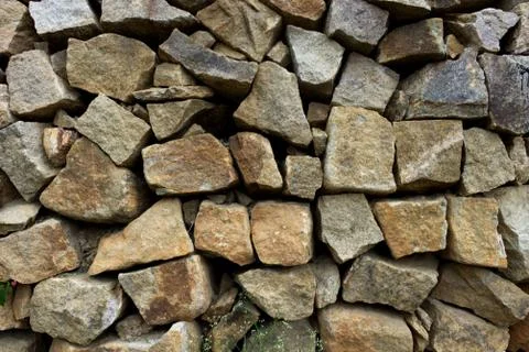 Texture and patterns of Ancient stones background Stock Photos