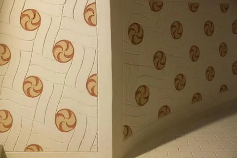 Texture and patterns on the wall inside the house Stock Photos