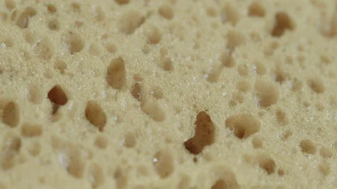 Texture of artificial kitchen sponge 4K video Stock Footage 172273423