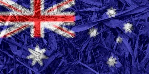 Texture of australian flag as background 스톡 일러스트