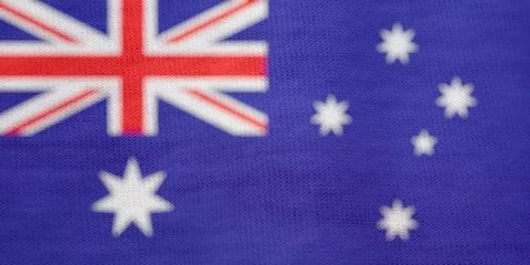 Texture of australian flag as background Stockfoto's