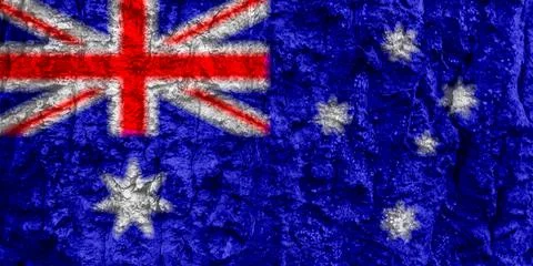 Texture of australian flag as background Stock Photos