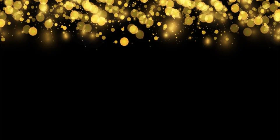 Texture background abstract black and golden Glitter and elegant for Christmas Stock Illustration