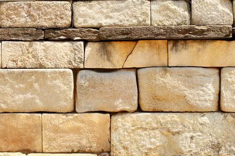 Texture background of ancient bricks wall Stock Photos