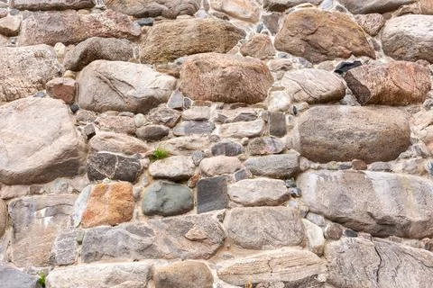 Texture background of ancient orthodox monastery stone wall 写真素材