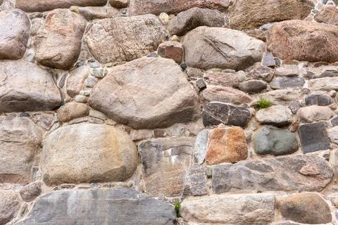 Texture background of ancient orthodox monastery stone wall 스톡 사진