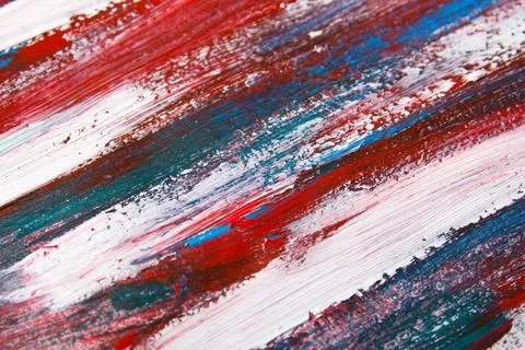 Texture background with blue and red paint strokes Stock Photos