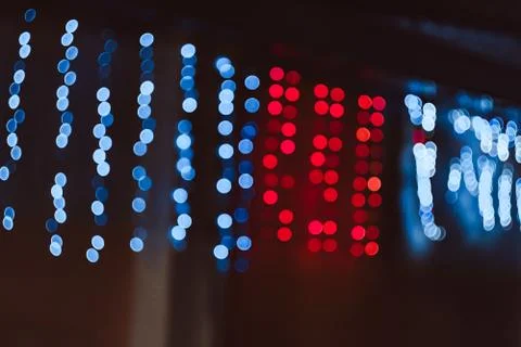 The texture of the background blur to bake multi-colored lights Stock Photos