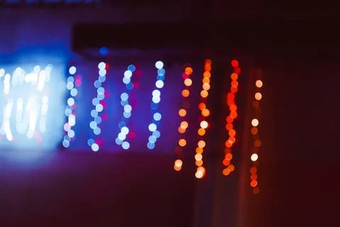 The texture of the background blur to bake multi-colored lights Stock Photos