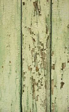 Texture background with chipped old light mint green paint. Natural board, aged Stock Photos