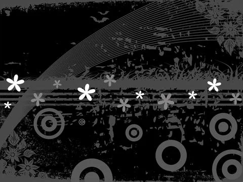 Texture background with circle, blossom Stock Illustration