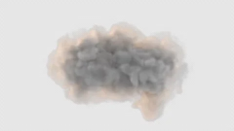 Texture background cloud and smoke on transparent background Video stock 296279880