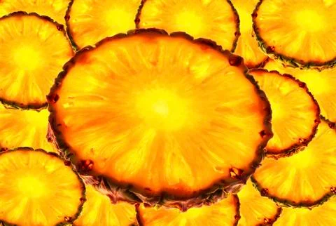 Texture background composed of pieces of Golden amber color, sweet and savory Stock Photos