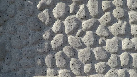 Texture background concrete sectional fence with imitation natural stone Stock Footage 127699261